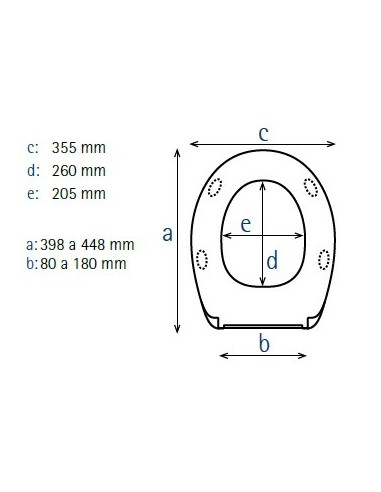 Abattant  WC rechange pour WC SELLES Royan blanc fabriqué par ESTOLI