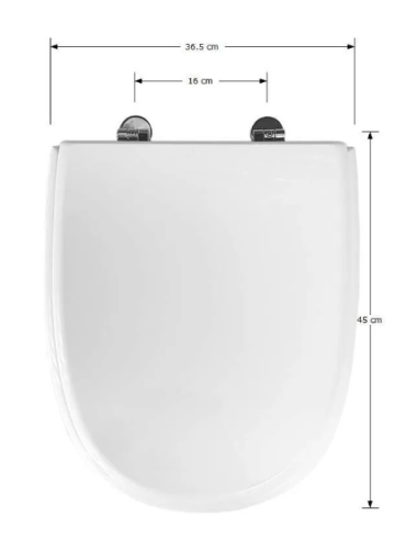 Abattant  WC de rechange pour WC SELLES MARLY 2 Blanc
