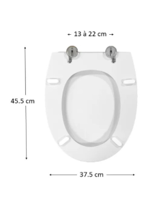 Abattant WC Selles Atlantis Blanc 2