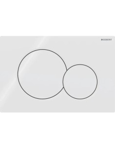 Plaque de commande double touche GEBERIT blanche 2