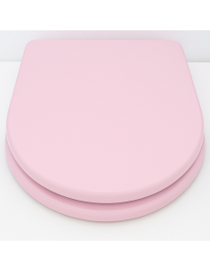 copie de Abattant WC Selles Royan (entraxe 15,5-16 cm.) Rose Frein De Chute WOODLINE