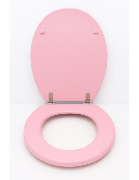 Abattant WC Selles Royan (entraxe 15,5-16 cm.) Rose WOODLINE