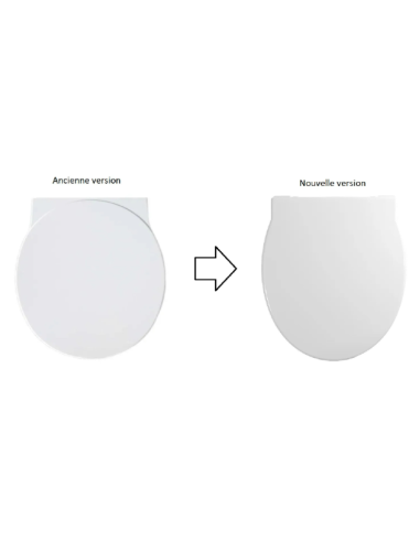 Abattant WC Selles JAZZ Blanc Fait Sur Mesure