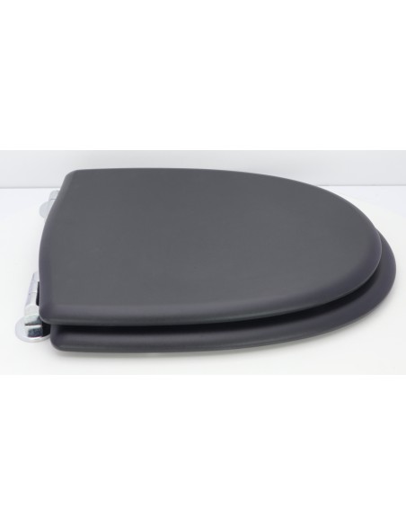 Abattant WC Pour Toilette Selles Antibes Frein De Chute Fait Sur Mesure NOIR