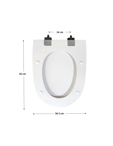 Abattant WC Pour Toilette Selles Versailles Blanc