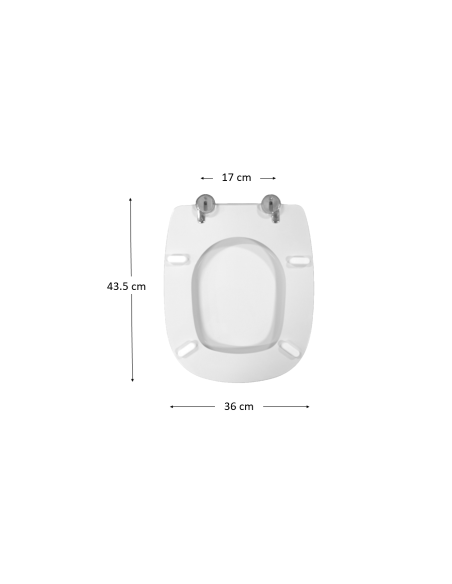Abattant WC Pour Toilette Selles Giro Blanc Abattant WC Pour Toilette Selles Giro Blanc