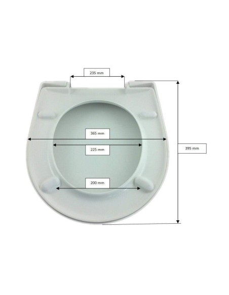 Abattant  WC de rechange pour WC SELLES Royan MINI blanc