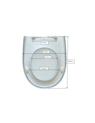 Abattant WC Selles Royan CLICO Blanc Fait Sur Mesure