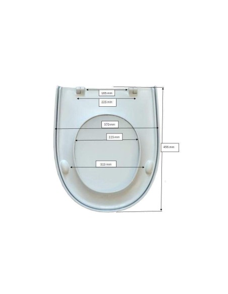 Abattant WC Selles Royan CLICO Blanc Fait Sur Mesure