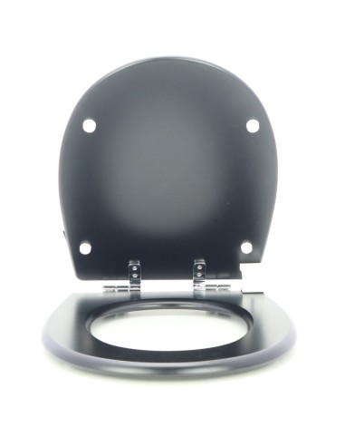 Abattant WC Selles Gilia Frein De Chute Fait Sur Mesure Noir