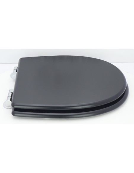 Abattant WC Selles Gilia Frein De Chute Fait Sur Mesure Noir