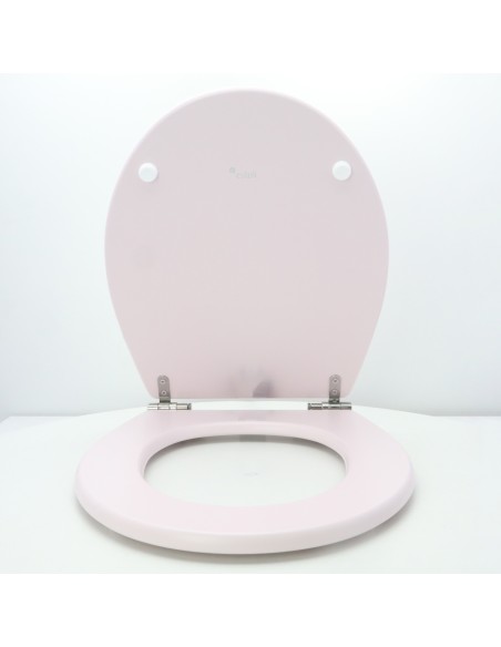 Abattant WC Selles Sully Rose illusion Frein De Chute WOODLINE Abattant WC Selles Sully Rose illusion Frein De Chute WOODLINE