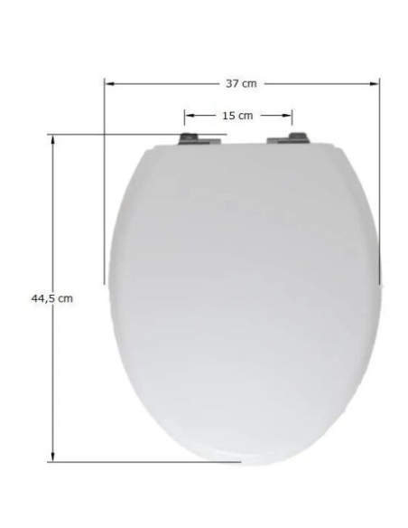 Abattant WC Selles COURCHEVEL Blanc Fait Sur Mesure