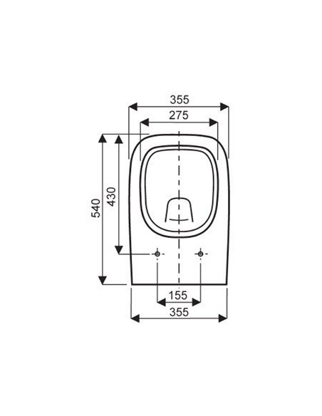 Abattant WC Selles Royan STYLE Blanc Fait Sur Mesure